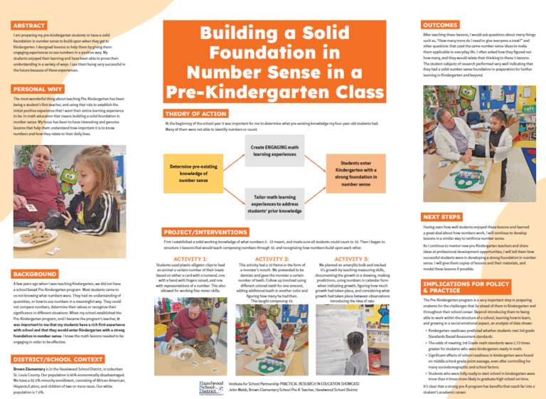 Building a Solid Foundation in Number Sense in a PreK Class