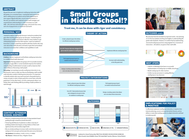 Small Groups in Middle School!?