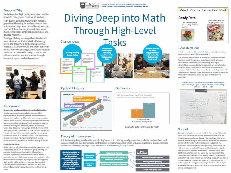 Diving Deep Into Math Through High-Level Tasks