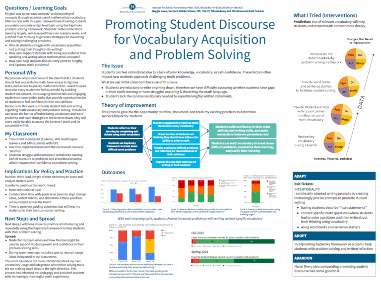 Promoting Student Discourse for Vocabulary Acquisition and Problem Solving