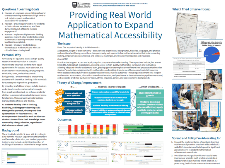 Providing Real World Application to Expand Mathematical Accessibility