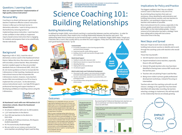 Science Coaching 101: Building Relationships