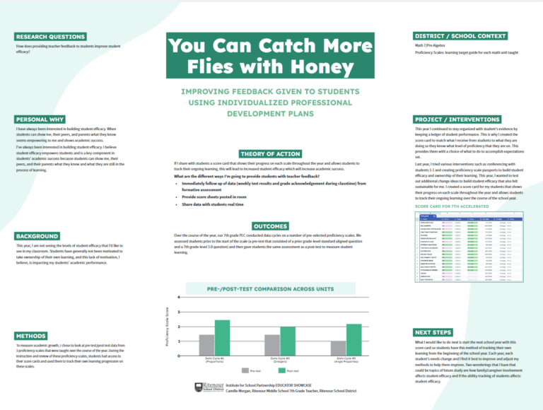 You Can Catch More Flies with Honey…Improving Feedback Given to Students Using Individualized Professional Development Plans
